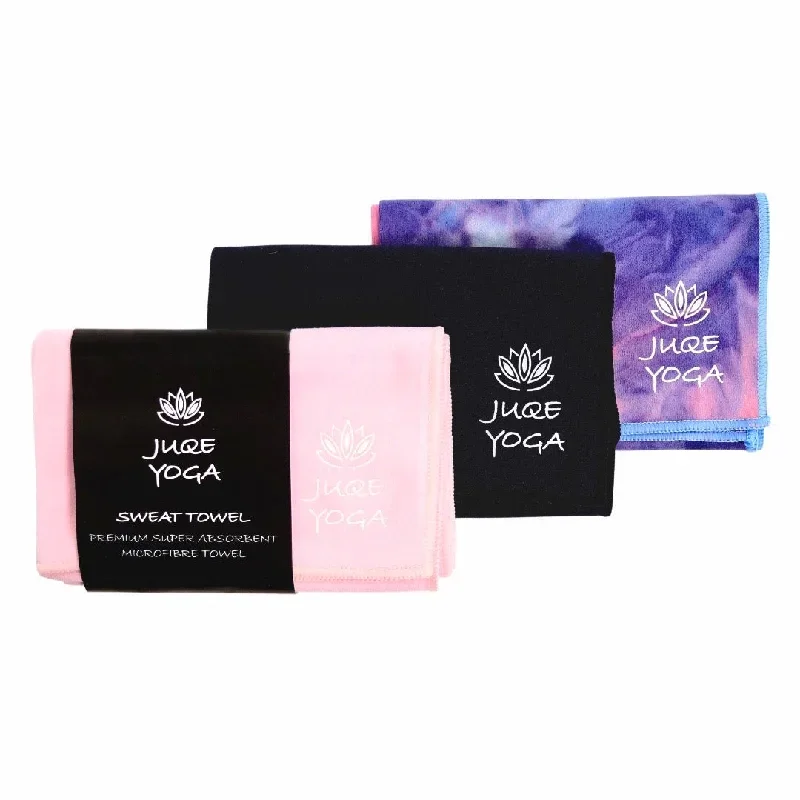 Juqe Yoga. 3 Pack Sweat Towels -Mixed Colours