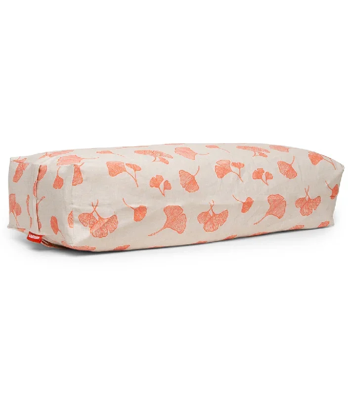 B, Halfmoon Limited Edition Restorative Bolster Ginkgo Orange