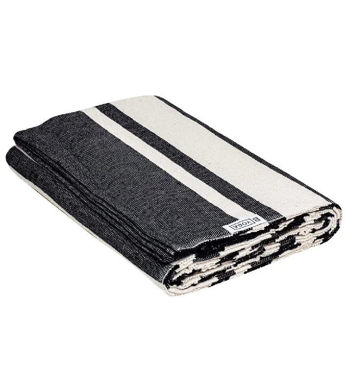 B Yoga The Practice Blanket Onyx Stripe