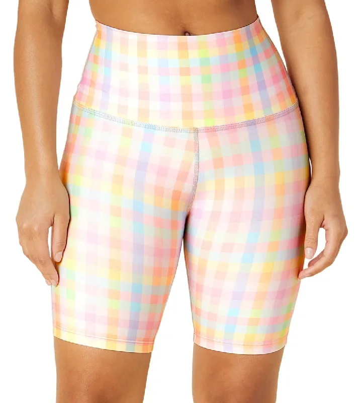 Beyond Yoga High Waisted Biker Short Pastel Gingham