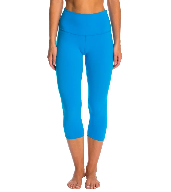 Beyond Yoga High Waisted Yoga Capris Aquatic Blue