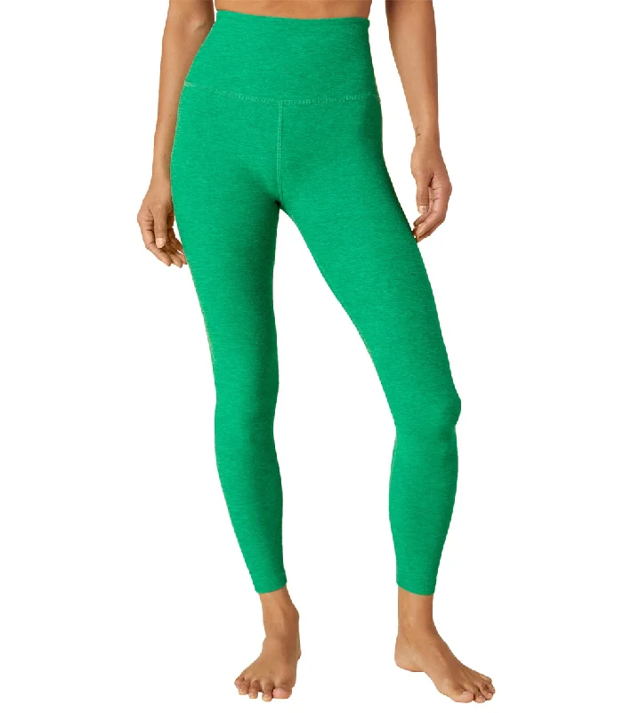 Beyond Yoga Spacedye High Waisted Caught In The Midi 7/8 Yoga Leggings Green Grass Heather