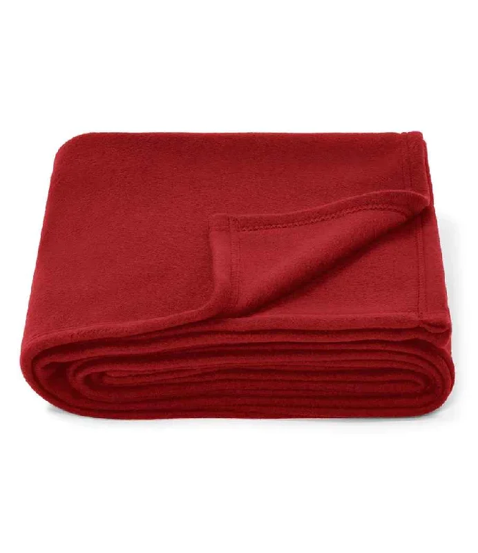 Brand Lab Large Polar Fleece Blanket | Red