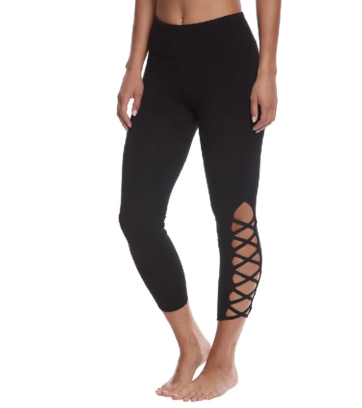 Hard Tail X Side Ankle Cotton Yoga Leggings