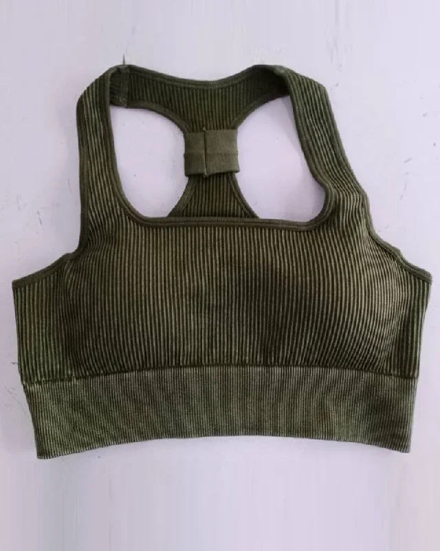 Army Green Bra