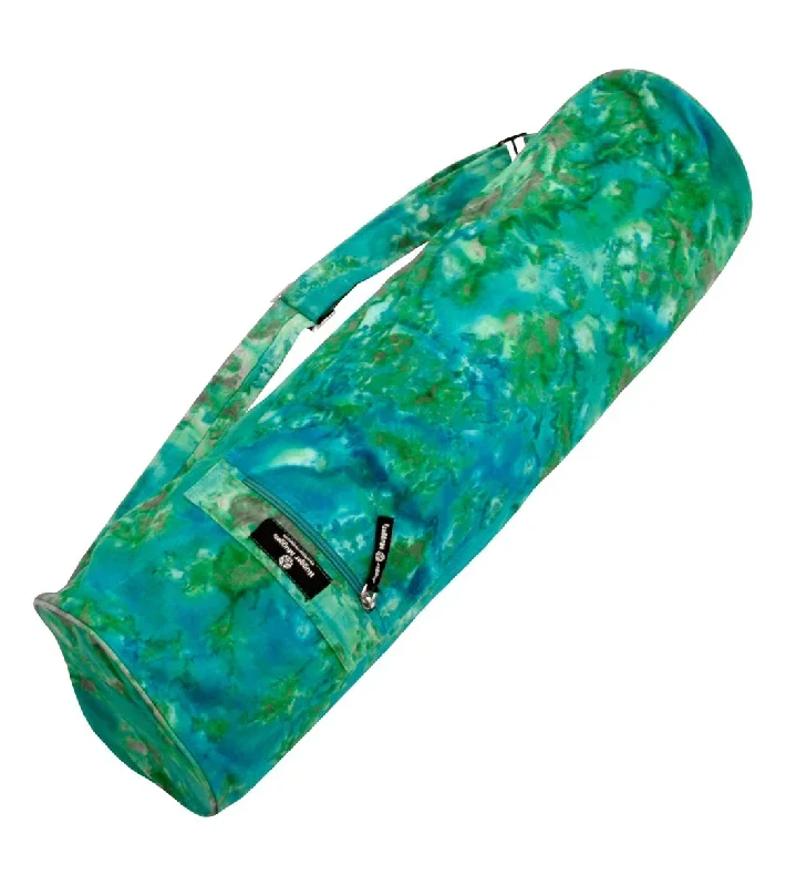 Hugger Mugger Batik Yoga Mat Bag Turquoise