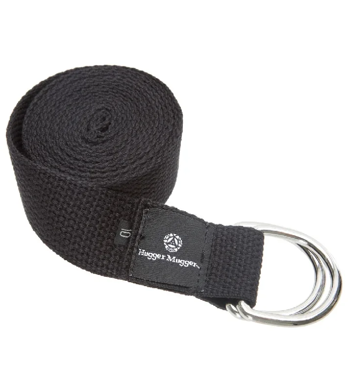 Hugger Mugger D-Ring Cotton Yoga Strap 10' Black