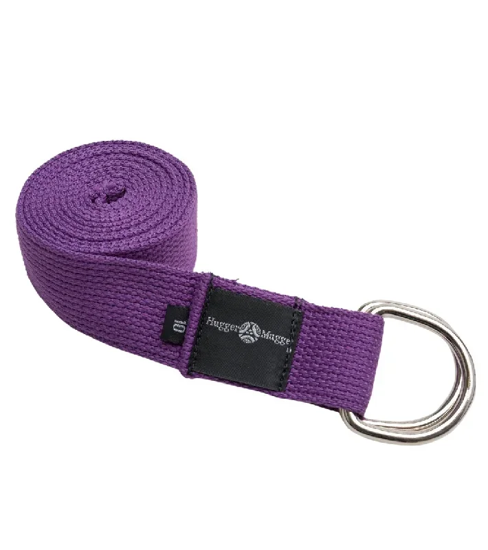 Hugger Mugger D-Ring Cotton Yoga Strap 10' Purple