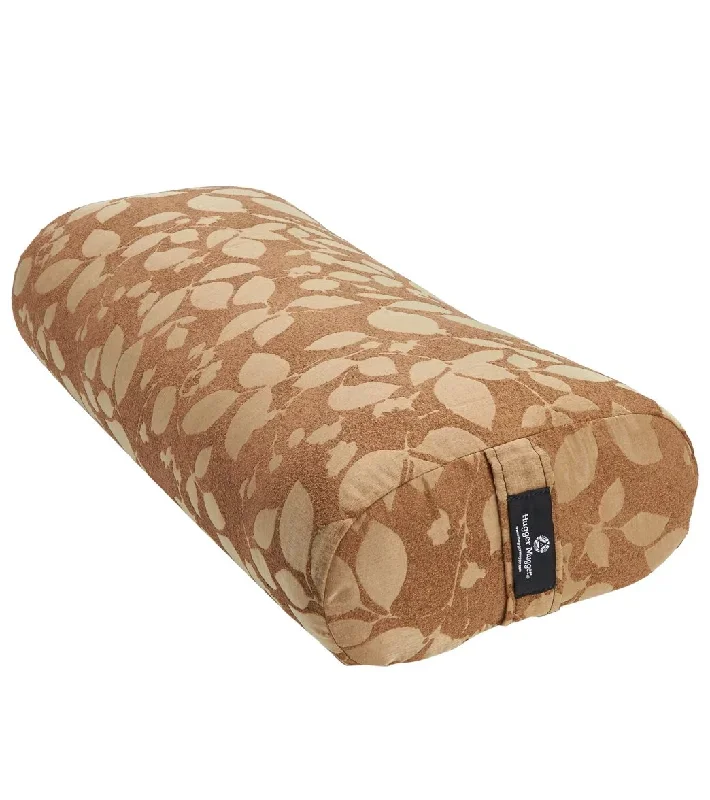 Hugger Mugger Standard Printed Yoga Bolster Golden Leaf