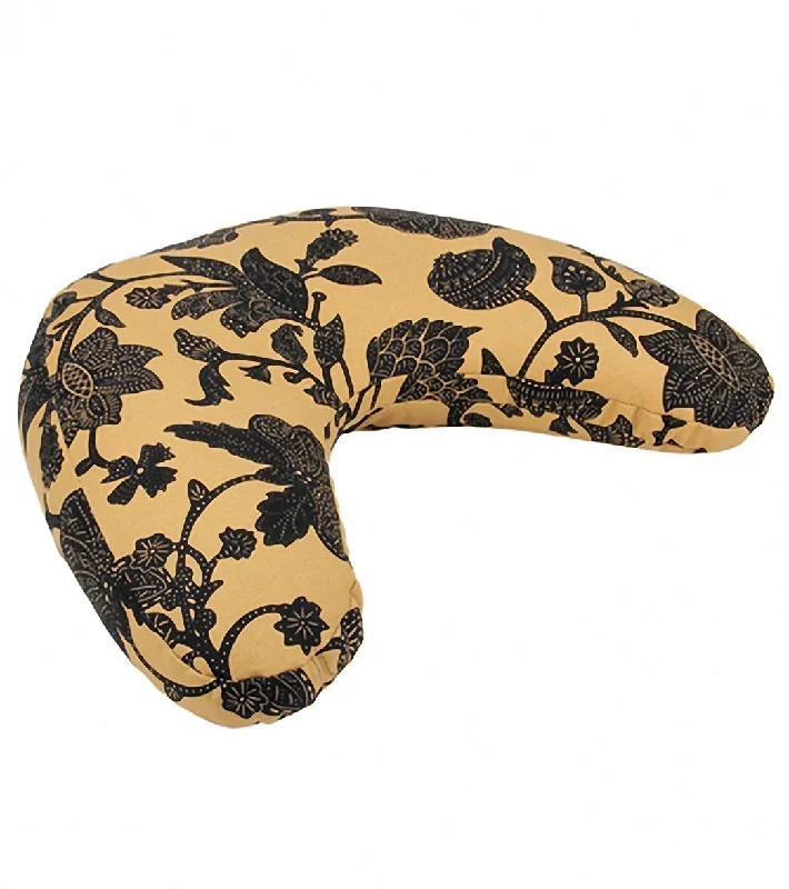 Hugger Mugger V-Shape Cushion Print Carmel Lotus