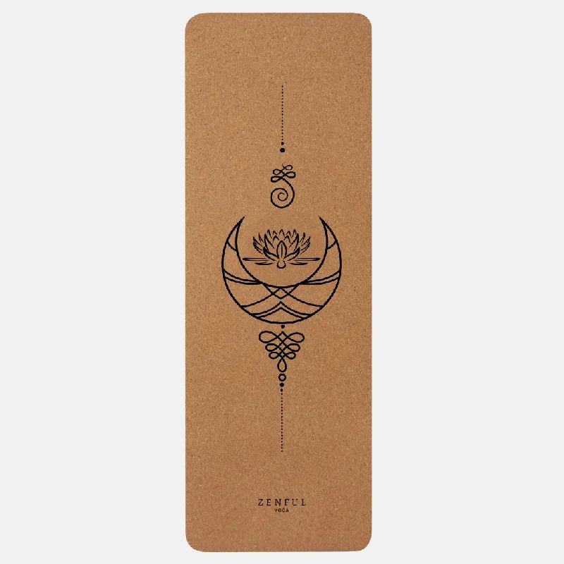 Lotus Alignment Cork Yoga Mat | 5mm