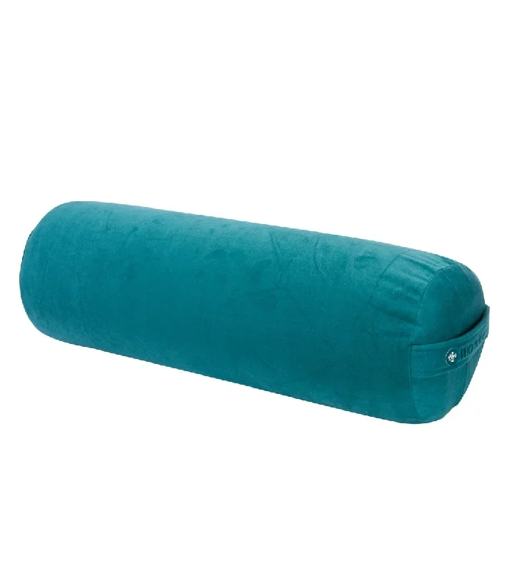 Manduka Enlight Round Yoga Bolster Deep Sea Green