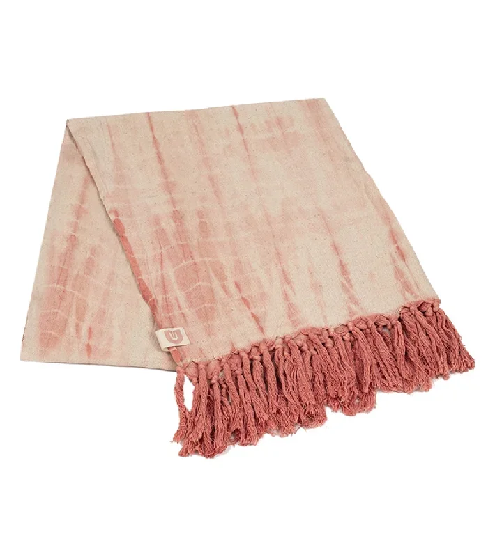 Oko Living Yoga Towel Rose Quartz Shibori