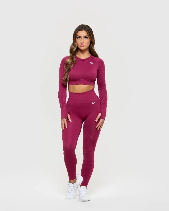 power-seamless-long-sleeve-crop-top-raspberry