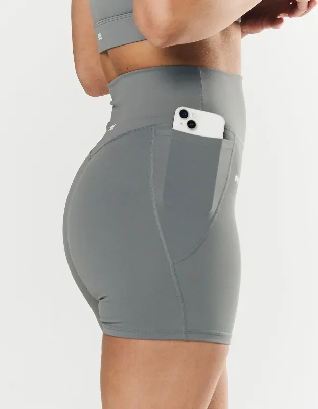 Phone Pocket Midi Bike Shorts NANDEX  - Thyme