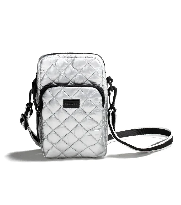 Vooray Core Crossbody Quilted Silver