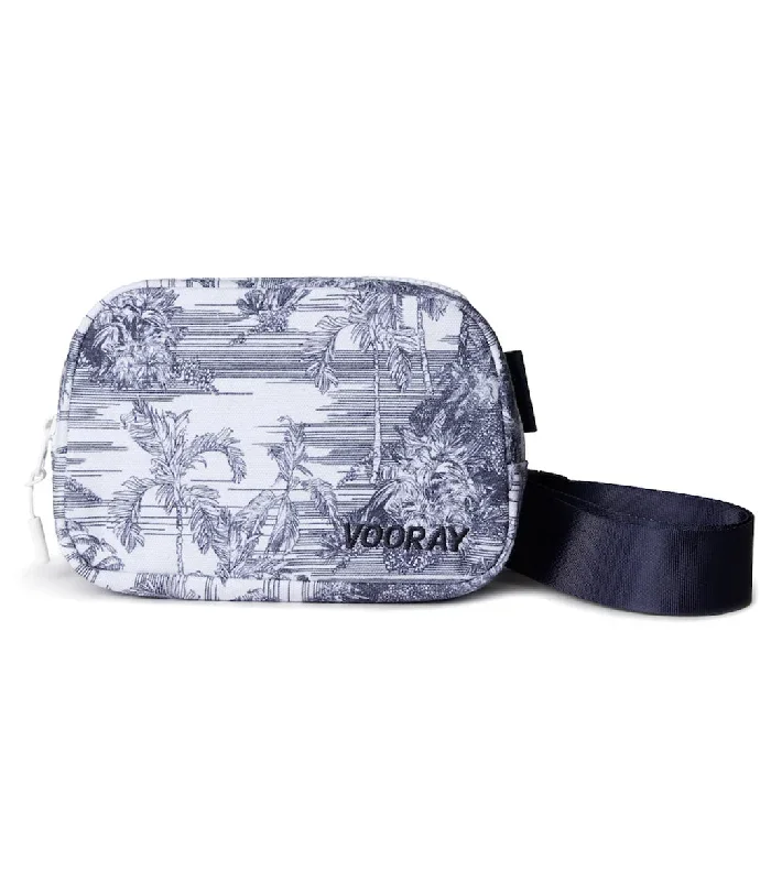 Vooray Quinn Belt Bag Navy Tropic Toile