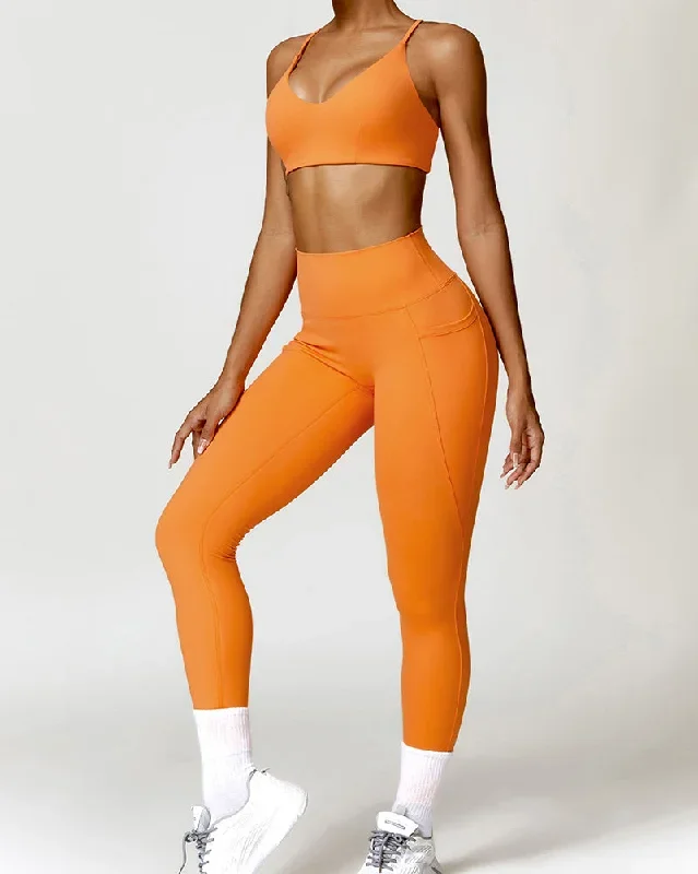 2 Bra Pants Orange