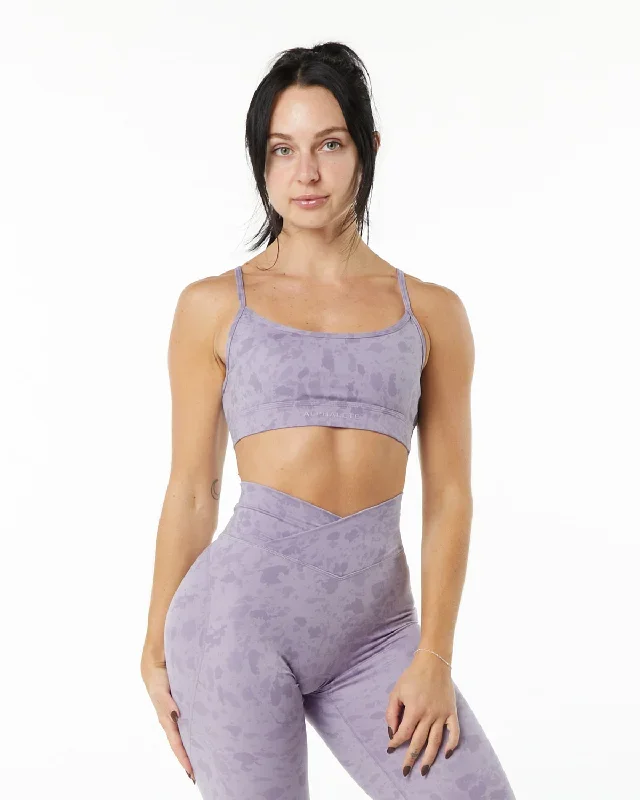 Surface Limitless Bra - Pebble Print Misty Lilac